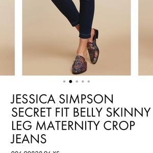 NWT Jessica Simpson Maternity crop jeans